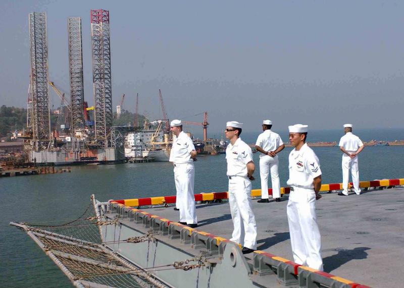 U.S Navy at the Mormugao Port in Goa - Seaports of India
